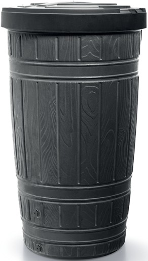 Резервуар для дождевой воды ЧЕРНЫЙ 265 л, бочка Woodcan