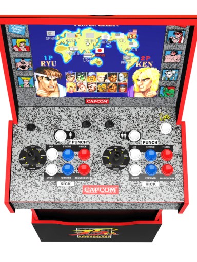 Большая стоячая консоль в стиле ретро Street Fighter 14in1 Wi-Fi Arcade1Up