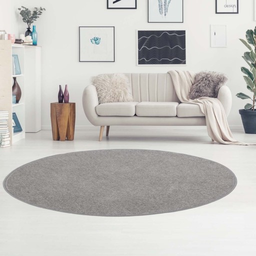 КРУГЛЫЙ КОВЕР DIAMOND GREY SILVER 200см