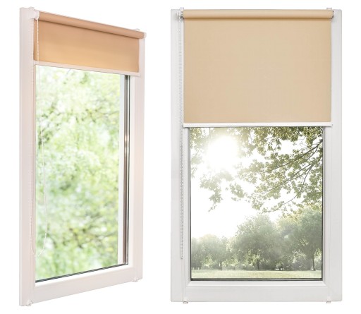 Roleta wewnętrzna mini z prowadnicami 100% zaciemniająca BLACKOUT 103x220