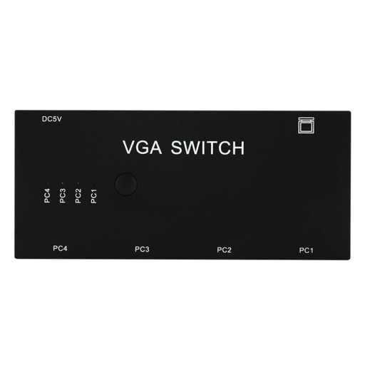 Переключатель VGA 4 на 1, разветвитель 4x1 DSUB, разветвитель-переключатель