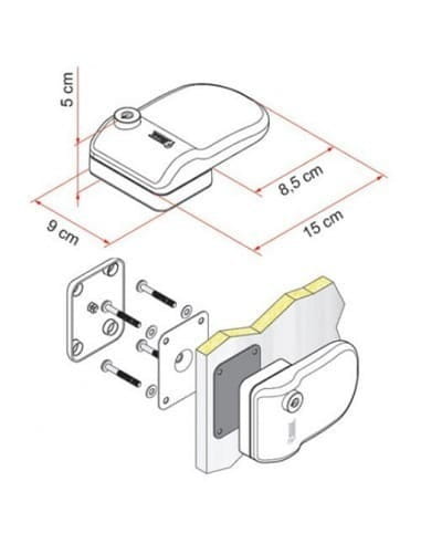 Дополнительный замок Fiamma Safe Door, 3 шт.