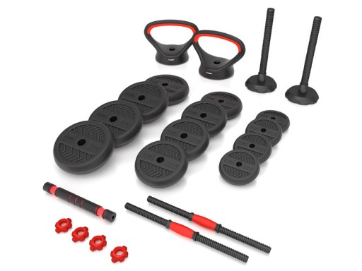 SGN120 PRO SET 6W1 ZESTAW CIĘŻARÓW 20KG HMS