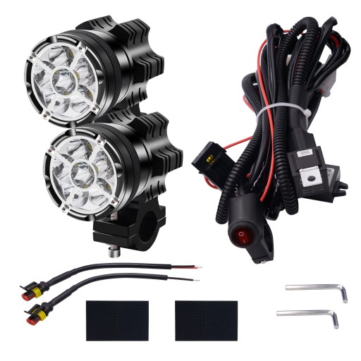 2 x ГАЛОГЕННЫЕ ЛАМПЫ ОТРАЖАТЕЛЬ V6X 6 LED CREE 60 Вт