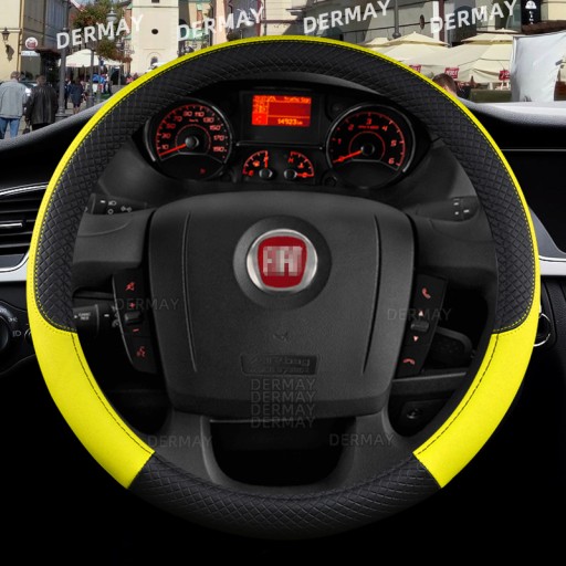 Чехол на руль автомобиля Fiat Ducato из искусственной кожи