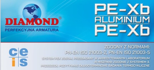 Труба Pex/al/pex 16 мм Diamond 50 м изол. синий