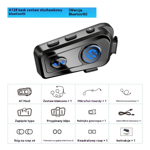 Bluetooth-гарнитура для мотоциклетного шлема Bluetooth 5.2