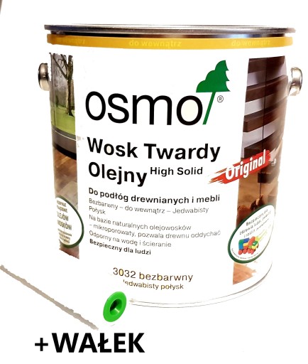 Osmo 3032 WOSK TWARDY OLEJNY 25l Jedwab Połysk