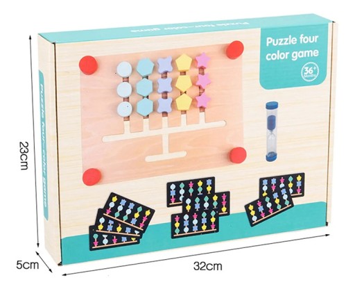 DREWNIANE PUZZLE UKŁADANKA GRA MEMORY MONTESSORI