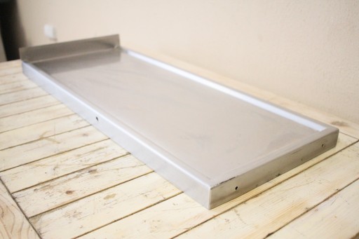 Blat roboczy 85 x 36 cm stal NIERDZEWNA