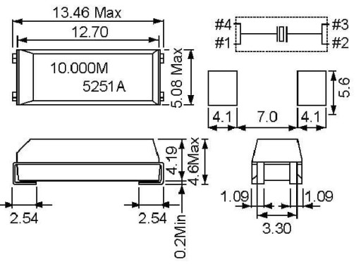 SMDQDC17,730МГц/6 17,730МГц SMD кварцевый резонатор - 6 шт.