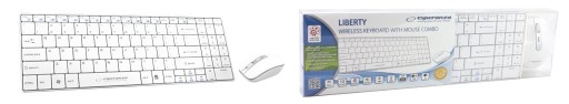 КОМПЛЕКТ БЕСПРОВОДНАЯ КЛАВИАТУРА + МЫШЬ USB МЫШЬ 2,4 ГГЦ QWERTY PL SLIM