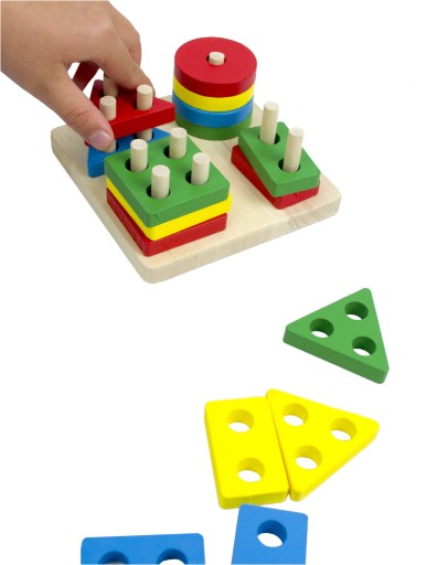 LT430 UKŁADANKA KSZTAŁTÓW DREWNIANY SORTER