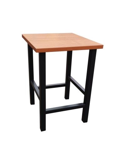 Komplet Stół 60x60 + 2x Taboret Loft OLCHA CZARNY