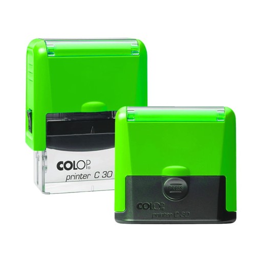 COLOP C30 PRO - 47x18mm - Neo Zielony - Pieczątka samotuszująca