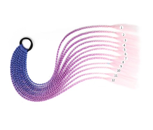 SYNTHETIC HAIR коричневый ластик косы дреды омбре толстые волосы наращивания