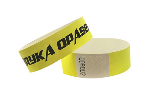 Браслеты TYVEK 19 мм - 2000 шт. БЕСПЛАТНАЯ ПЕЧАТЬ.