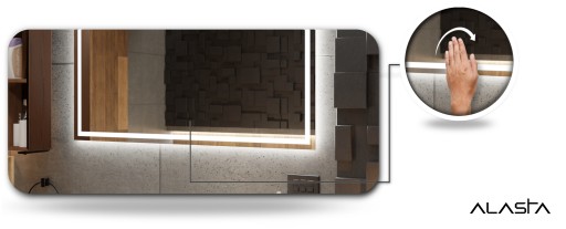Lustro podświetlane łazienkowe LED 180x60cm Boston