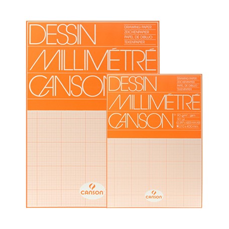 Миллиметровая бумага Canson - А3, 90 г, 50 листов.