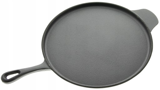 ŻELIWNA PATELNIA DO PIZZY NALEŚNIKÓW CIĘŻKA ODLEW