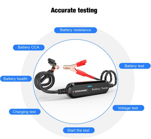 ТЕСТЕР АККУМУЛЯТОРА 6 В 12 В Bluetooth 5.0, польский