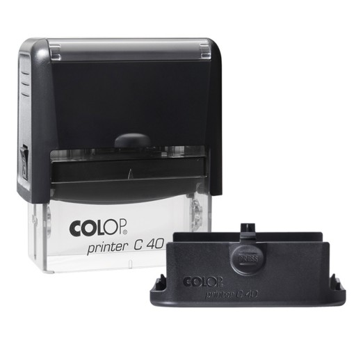 Pieczątka COLOP 40 z logo 58x22 mm + GUMKA GRATIS