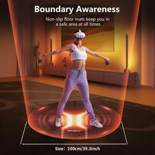 FOLDABLE VR MAT FOR META QUEST 3/PS VR2 ANTI FATIGUE ANTI-SLIP LARGE MAT