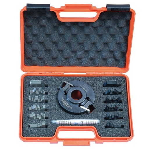 Frez walcowy profilujący do drewna do drzwiczek 7 sztuk D100x40-50 d30 STAL