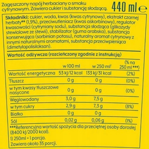 Сироп LEMON ICE TEA для карбонизатора SodaStream