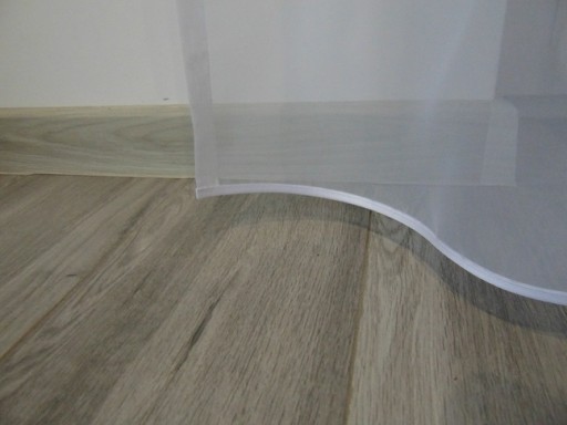 Firana Gotowa Gładka na wymiar woal taśma 350cm