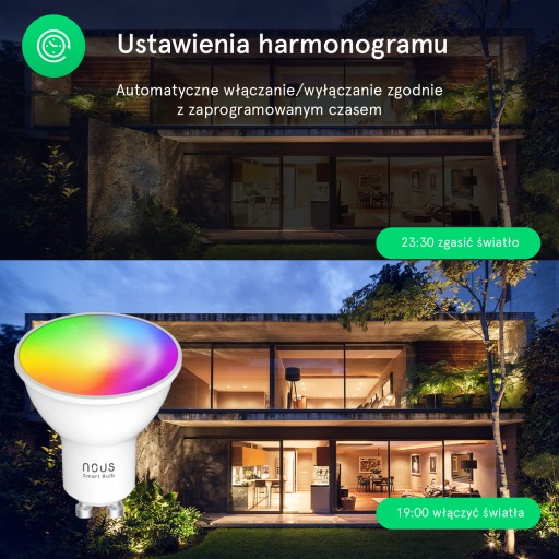 Inteligentna żarówka WIFI NOUS P8 RGB GU10 TUYA