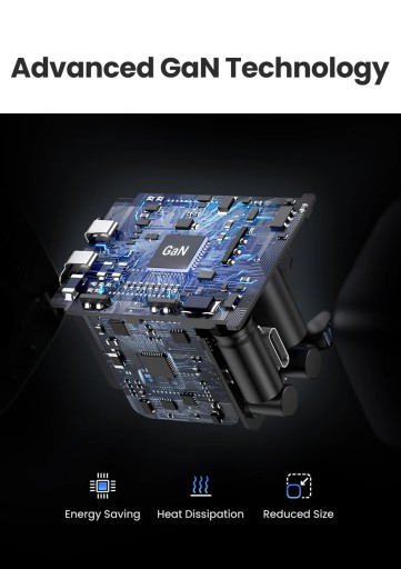 UGREEN 20 Вт 30 Вт GaN PD зарядное устройство Быстрое зарядное устройство USB типа C USB C PD3.0 QC3.0