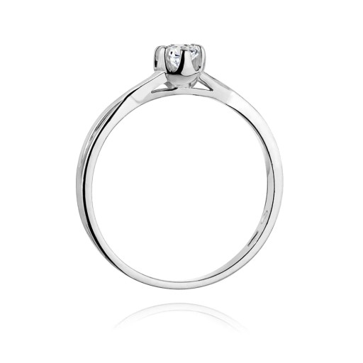 Кольцо W-340B 0.23ct бриллианты белое золото 585 пробы