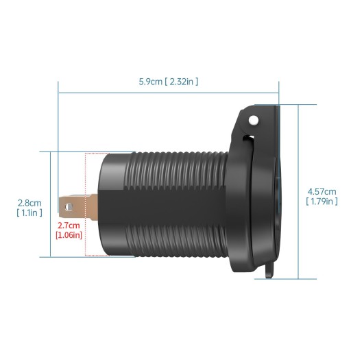 Модифицированный разъем USB, PD Type C + QC 3.0 Quick