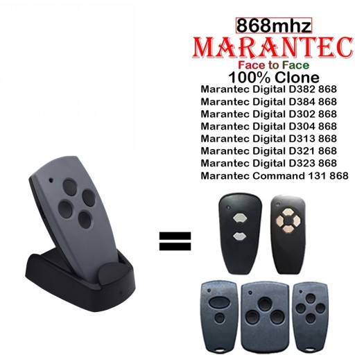 Пульт дистанционного управления воротами MARANTEC DIGITAL D302 304 868 МГц + замена батареи