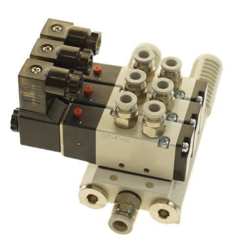 Wyspa 3 zaworowa AIRTAC Seria 100 5/2 - 1/8 - 12 V - 24V - 230 V