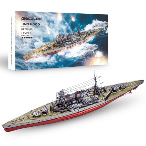 Piececool Metal Puzzle 3D Модель Корабля HMS Hood