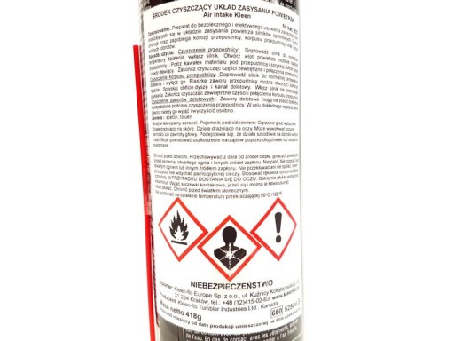 KLEEN-FLO ОЧИСТКА ДРОССЕЛИ 418 G