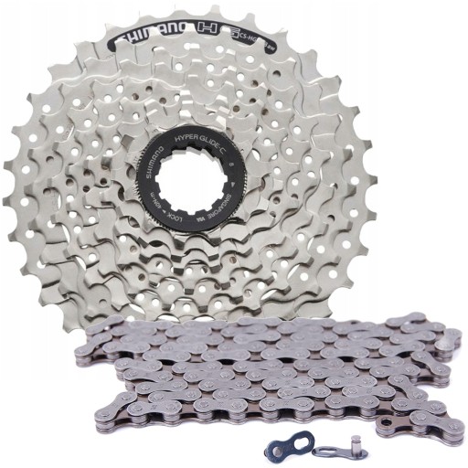 SHIMANO CS-HG-41 8-скоростная кассета + ЦЕПЬ KMC Z50