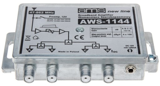 АНТЕННЫЙ УСИЛИТЕЛЬ AWS-1144 13/15дБ