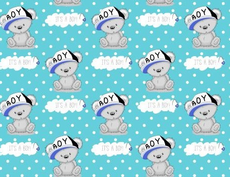 Чехол на пеленальный столик 70х50 Фланель Teddy Bear Boy N