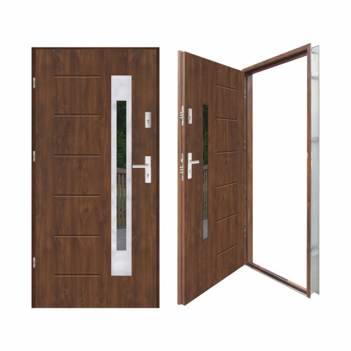 Входные двери GALA 23INOX БЕЗРАМНЫЕ LUX80