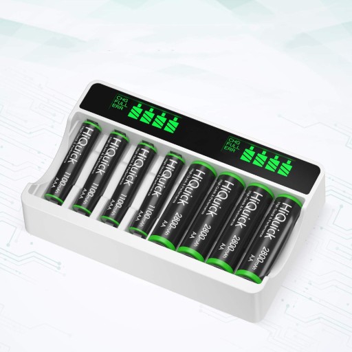 ЗАРЯДНОЕ УСТРОЙСТВО ДЛЯ 8 пальчиковых батарей типа AA/AAA/NiMH/NiCd