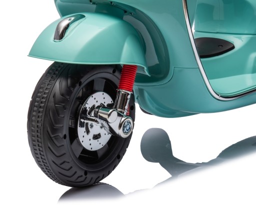 БИРЮЗОВЫЙ МОТОР VESPA GTS MILLY MALLY АККУМУЛЯТОРНЫЙ СКУТЕР МЯТНЫЙ МУЗЫКАЛЬНЫЙ СВЕТОДИОД