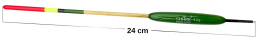 Spławik Przelotowy z BALSY SHARK Perfekt Hunter 5 g / 24 cm