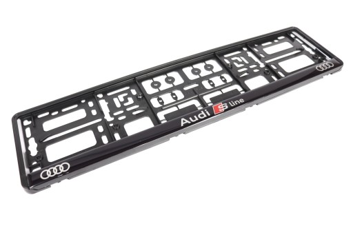 РАМКА НОМЕРНОГО ЗНАКА AUDI SLINE 3D 1 шт.