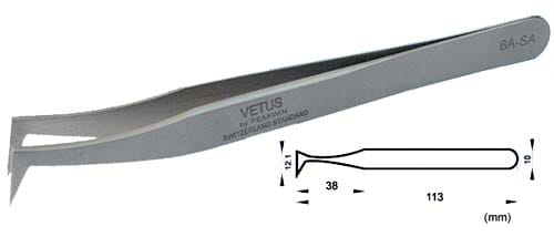 Пинцет для ресниц Vetus 6A-SA
