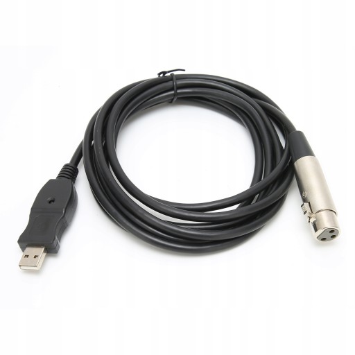 Кабель-адаптер USB «папа» — «мама» XLR, 3 метра