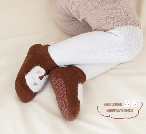 Stopki skarpetki niemowlęce antypoślizgowe Anti-Slip frotte z ABS 80-86-92