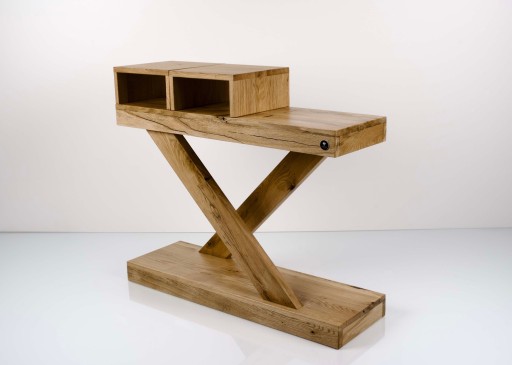 KONSOLA Dębowa Loft DREWNO LITE 65 cm SKD-240